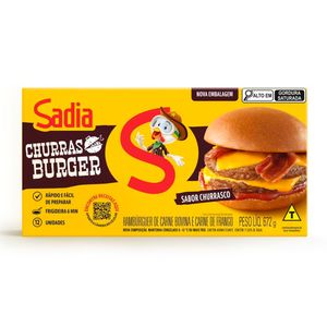 Hambúrguer De Carne Bovina Churrasco Sadia 12Un