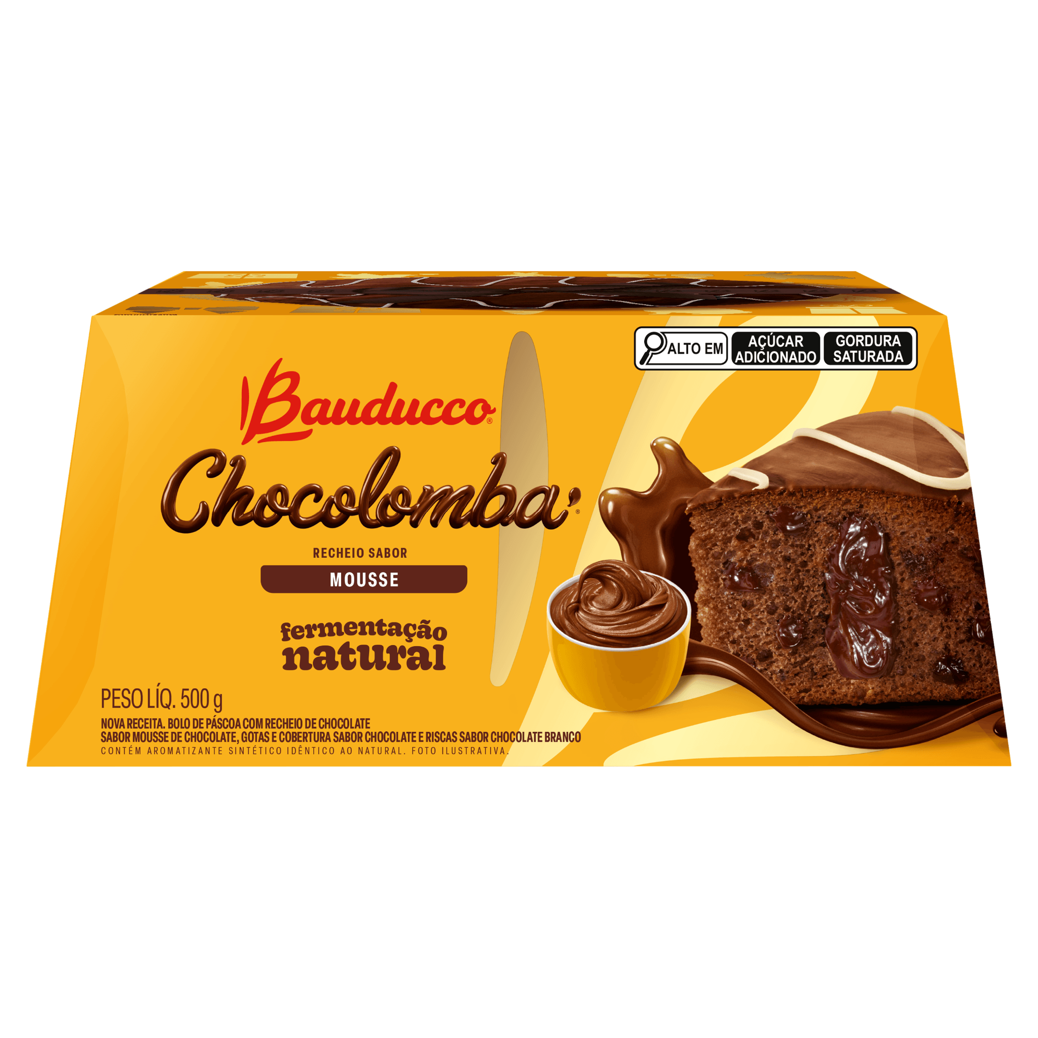 Colomba Pascal Mousse de Chocolate Bauducco Caixa 500g | Páscoa | Gigavc