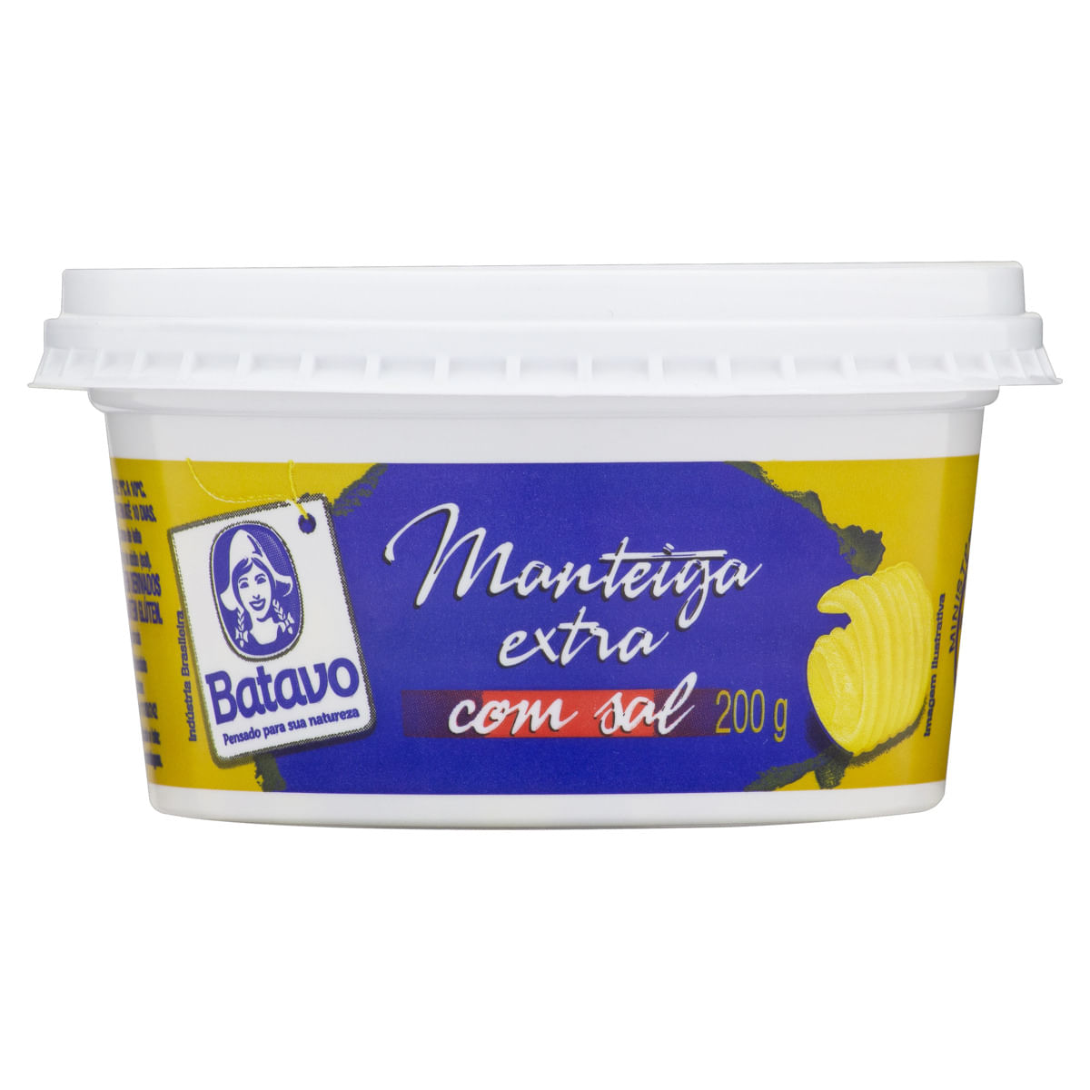 Manteiga Extra com Sal Batavo Pote 200g | Lácteos | Gigavc