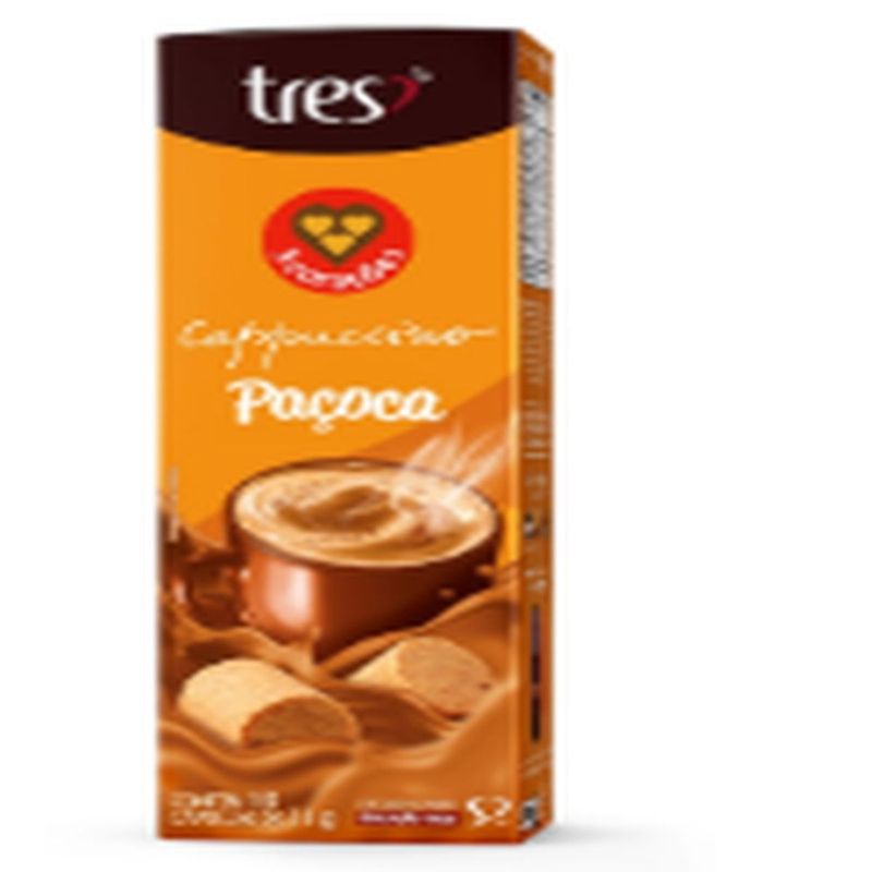 Cápsula Café Três Corações Cappuccino Paçoca 10 Unidades 110G