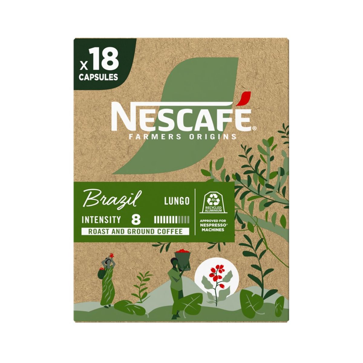 Café Em Cápsulas Nescafé Farmers Origins Lungo Brazil Com 18
