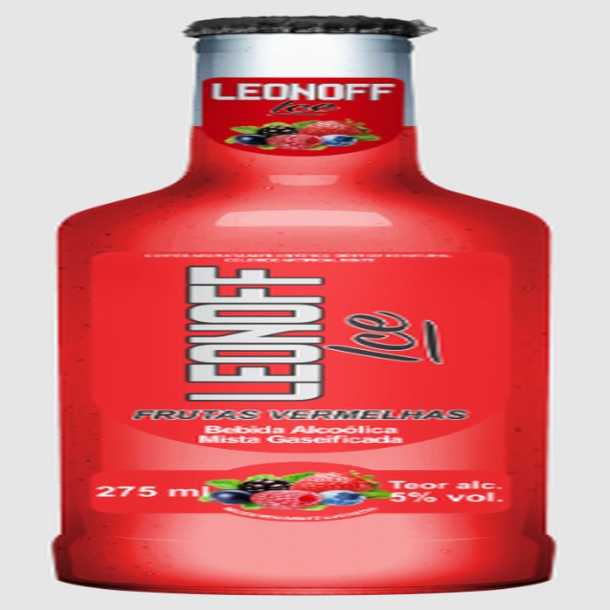 Vodka Ice Frutas Vermelhas Leonoff 275ml | Destilado | Gigavc
